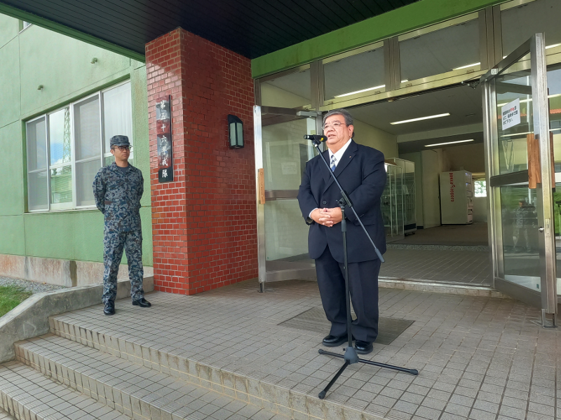 与座岳分屯基地へ感謝状⑨