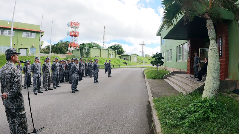 与座岳分屯基地へ感謝状⑫