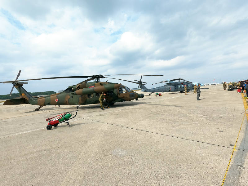 自衛隊機と初参加の米空軍機