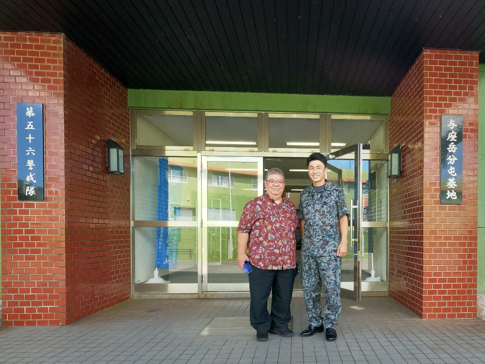与座岳分屯基地表敬訪問