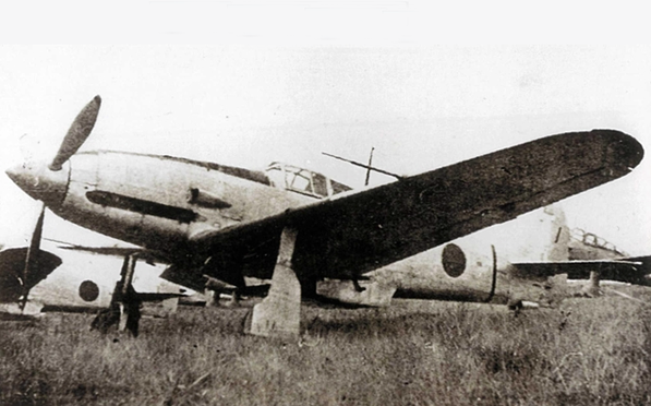 太平洋戦争中に撮影された「飛燕」の機体